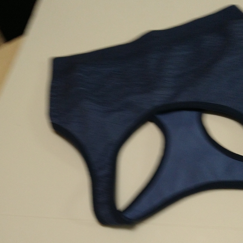 Blue Sports Bra Member's Mark Seamless Racerback Support Size XL #1279 - Picture 6 of 6